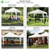 Tonnelle de jardin 3x3m pliable Blanche avec sac de transport - vuunut.com