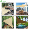 Voile d ombrage Triangle HDPE avec 19 pcs kit de montage - vuunut.com