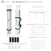 Tonnelle de Jardin 3x3m Pliable avec portes et fenêtres Blanc - vuunut.com