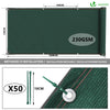 Brise vue occultant en HDPE 230g/m² 1.5x10m avec attaches de fixation vert - vuunut.com