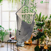 Chaise suspendue hamac avec 2 oreillers Gris - vuunut.com