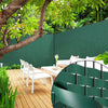 Kit de lamelles occultantes PVC brise vue 150m x 4.7cm avec 300 clips Vert - vuunut.com