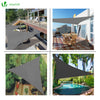Voile d ombrage Triangle HDPE avec 19 pcs kit de montage - vuunut.com