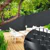 Kit de lamelles occultantes PVC brise vue 150m x 4.7cm avec 300 clips Noir - vuunut.com