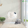 Fauteuil suspendu avec coussin beige - vuunut.com