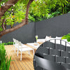 Kit de lamelles occultantes PVC brise vue 150m x 4.7cm avec 300 clips Gris - vuunut.com
