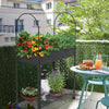 Potager sureleve avec bache PVC 80.5x130x43cm noir - vuunut.com