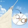 Voile d’ombrage Rectangulaire Imperméable Polyester avec Corde 3x5m Beige - vuunut.com