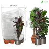 Lot de 3 Housse Hivernage Plante avec Cordon et zipper Polypropylème 80g/m² 200x240cm blanc - vuunut.com