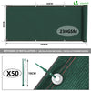 Brise vue occultant en HDPE 230g/m² 1x10m avec attaches de fixation vert - vuunut.com
