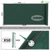 Brise vue occultant en HDPE 230g/m² 1.8x10m avec attaches de fixation vert - vuunut.com