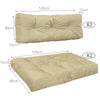 Lot de 4 Coussins pour palettes en bois beige - vuunut.com