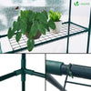 Serre de jardin avec etageres et bache PE renforcee 135g/m2 143x143x195cm - vuunut.com