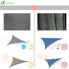 Voile d ombrage Triangle HDPE avec 19 pcs kit de montage - vuunut.com