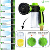 Tuyau d’Arrosage Extensible 30m avec Récipient Savon et accessoires noir - vuunut.com