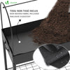 Potager sureleve avec bache PVC 80.5x130x43cm noir - vuunut.com