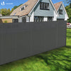 Brise vue occultant en HDPE 150g/m² 1.5x10m avec attaches de fixation gris - vuunut.com