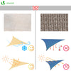 Voile d ombrage Triangle HDPE avec 19 pcs kit de montage - vuunut.com