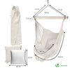 Chaise suspendue hamac avec 2 oreillers Beige - vuunut.com