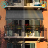 Auvent retractable manuel sans percage 200cm Gris - vuunut.com