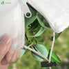 Lot de 3 Housse Hivernage Plante avec Cordon  et zipper Polypropylème 80g/m² 120x180cm blanc - vuunut.com