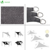 Voile d ombrage Triangle HDPE avec 19 pcs kit de montage - vuunut.com
