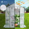 Serre de jardin avec etageres et bache PE renforcee 135g/m2 143x73x195cm - vuunut.com