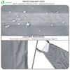 Voile d’ombrage Rectangulaire Imperméable Polyester avec Corde 3x4m Gris - vuunut.com