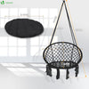 Fauteuil suspendu avec coussin rond noir - vuunut.com