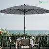 Parasol inclinable 270cm Shanghai avec housse de protection gris - vuunut.com