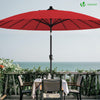 Parasol inclinable 270cm Shanghai avec housse de protection rouge - vuunut.com