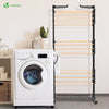 Sechoir a linge etendoir pliable 3 niveaux style bois noir - vuunut.com