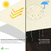 Voile d’ombrage Triangle Imperméable Polyester avec Corde 3x3x3m Beige - vuunut.com