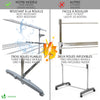 Sechoir a linge etendoir ailes pliables 4 niveaux avec maille - vuunut.com