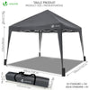 Tonnelle de jardin 3x3m pliable Grise avec sac de transport - vuunut.com