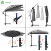Parasol deporte 3M Shanghai avec housse de protection gris - vuunut.com