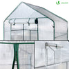 Serre de jardin avec etageres et bache PE renforcee 135g/m2 143x73x195cm - vuunut.com