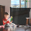 Barriere de securite retractable enfant 180cm noir - vuunut.com