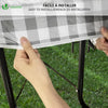 Lot 3 nappes de table et banc en PVC Vinyle style ceramique - vuunut.com