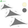 Voile d ombrage Triangle HDPE avec 19 pcs kit de montage - vuunut.com