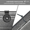 Brise vue occultant en HDPE 150g/m² 1.5x10m avec attaches de fixation gris - vuunut.com
