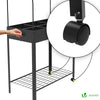 Potager sureleve avec bache PVC 80.5x130x43cm noir - vuunut.com