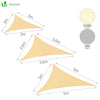 Voile d ombrage Triangle HDPE avec 19 pcs kit de montage - vuunut.com