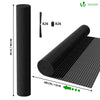 Canisse PVC brise vue renforce avec attaches de fixation 90x300cm gris - vuunut.com