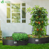 Lot de 3 sacs de plantation non tisse 200L avec poignee Noir - vuunut.com