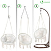 Fauteuil suspendu avec coussin beige - vuunut.com