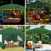 Tonnelle de Jardin 3x3m Pliable avec portes et fenêtres Vert - vuunut.com
