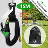 Tuyau d’Arrosage Extensible 15m Renforce 2500D avec Accessoires noir - vuunut.com