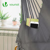 Chaise suspendue hamac avec 2 oreillers Gris - vuunut.com