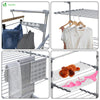 Sechoir a linge etendoir ailes pliables 4 niveaux avec maille - vuunut.com